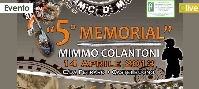 Domenica 14 aprile il 5° Memorial Mimmo Colantoni