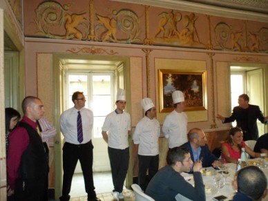 La visita dello sceicco a Castelbuono e il pranzo nel salone delle feste di palazzo Turrisi-Colonna