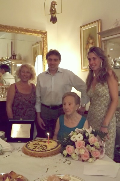 Camogli festeggia i cento anni della castelbuonese Giuseppina Gugliuzza