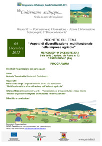 S.O.A.T. di Castelbuono: incontro sul tema “Aspetti di diversificazione multifunzionale nelle imprese agricole”