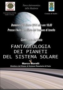 Isnello: conferenza sulla "Fantageologia dei Pianeti del Sistema Solare"