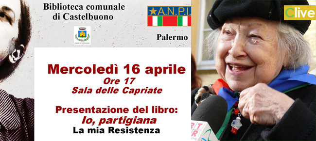 Mercoledì 16 aprile, la partgiana Lidia Menapace presenterà il suo ultimo libro dal titolo "Io, partigiana. La mia Resistenza"