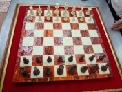 Fiasconaro omaggia lo scacchista Antonio Ingroia con un’opera di cioccolato decorata dal castelbuonese Francesco Baio