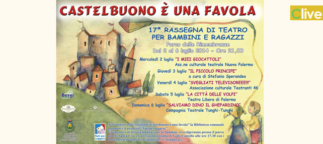Dal 2 luglio la rassegna teatrale per bambini e ragazzi "Castelbuono è una favola"