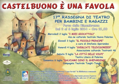 Dal 2 luglio la rassegna teatrale per bambini e ragazzi "Castelbuono è una favola"