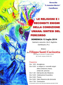 Giornata conclusiva "Le Religioni e i reconditi enigmi della condizione umana"