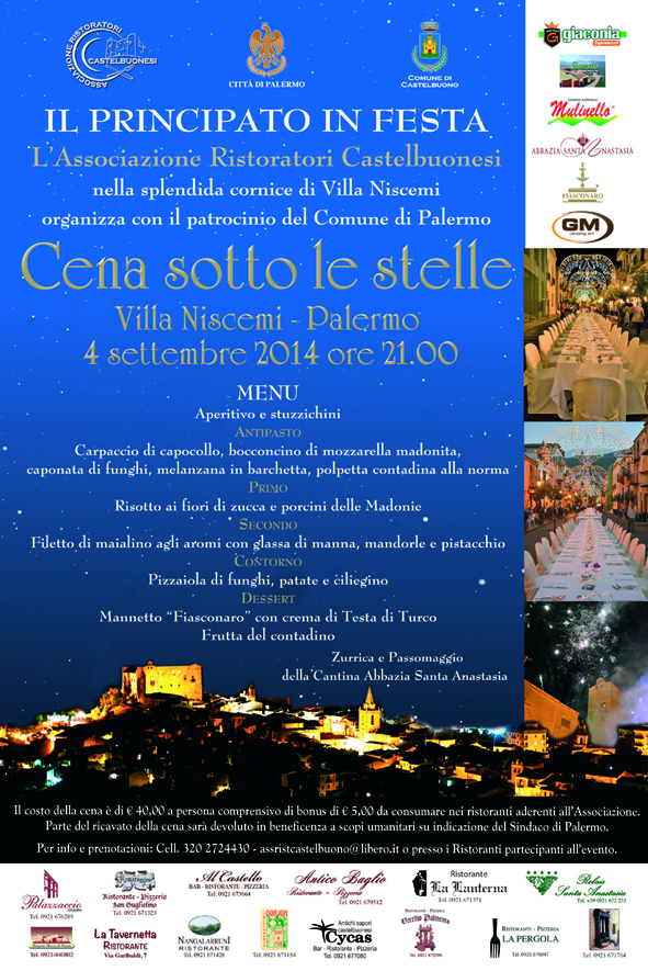 Cena sotto le stelle - Palermo