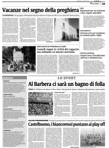 LA SICILIA: Castelbuono, i biancorossi puntano ai play off