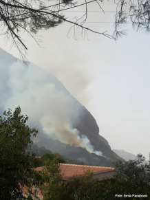 Castelbuono: vasto incendio in contrada Pedagni