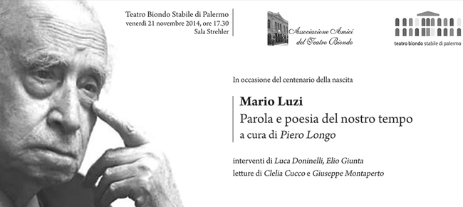 Le letture degli attori Clelia Cucco e Giuseppe Montaperto al Teatro Biondo di Palermo nel ricordo del poeta Mario Luzi