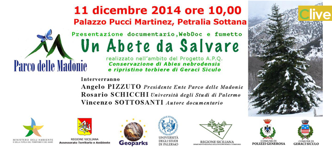 Giorno 11 dicembre a Petralia Sottana la presentazione del documentario e del fumetto "Un abete da salvare"